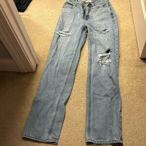 Pacsun Blue Ripped Boyfriend Jeans. Size 26